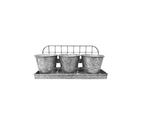 POT galvanisé de jardin de 15 cm, planteuses métalliques, nouveau STYLE, pour la décoration de la maison, livraison gratuite - Product Image 2