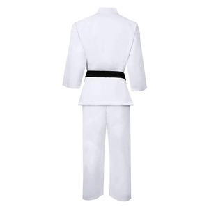 Uniforme de Karate Blanco para Adultos Unisex, 100% Algodón, Duradero, Corte Regular, Ropa de Artes Marciales, Cinturón Negro Incluido - Product Image 4