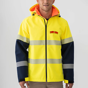 Veste réfléchissante haute visibilité OEM, logo personnalisé, vêtements de sécurité en gros avec tissu durable - Product Image 4