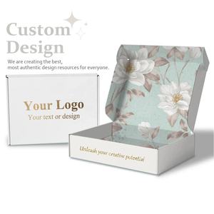 Cajas de Embalaje Corrugadas Personalizadas para Trenzas de Cabello, Pelucas, Ropa, Esmalte de Uñas, Cosméticos, Tamaños Mini, Pequeño y Grande, con Logotipo Impreso, Venta al Por Mayor - Product Image 1