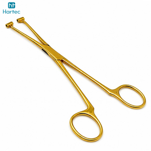 Pince à percer Pennington plaquée or de qualité supérieure, en acier inoxydable, outils chirurgicaux professionnels pour le piercing corporel - Product Image 2
