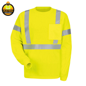 Sudaderas Reflectantes de Alta Visibilidad con Diseño Personalizado, Fabricadas por OEM, para Hombre, Sudaderas Protectoras de Algodón, Ropa de Seguridad al por Mayor - Product Image 6