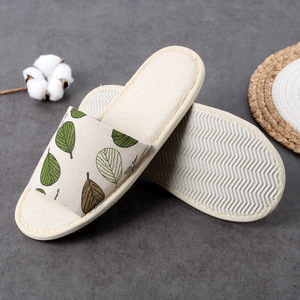 Pantuflas Desechables <span class=keywords><strong>de</strong></span> Lino con Logotipo Personalizado al por Mayor, Pantuflas <span class=keywords><strong>de</strong></span> Lujo <span class=keywords><strong>para</strong></span> Hotel, Spa y Habitaciones, con Punta Abierta, <span class=keywords><strong>para</strong></span> <span class=keywords><strong>Hombres</strong></span> y Mujeres - Product Image 6