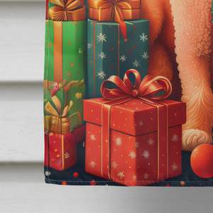 ธงบ้านพุดเดิ้ลโพลีเอสเตอร์หลากสีสำหรับวันหยุดเทศกาลคริสต์มาสเสาแขนตกแต่งลานแบนเนอร์งานศิลปะแขวนผนัง - Product Image 4