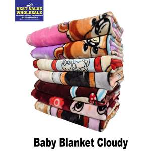 Manta de Bebé de Lujo Suave y Cálida de 600 GSM, 100% Poliéster, 30x40 Pulgadas, Estampado de Personajes, Lavable a Máquina para Uso Invernal - Product Image 2