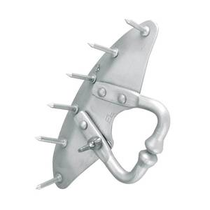 Détartreur de veaux réglable et réutilisable en métal galvanisé avec plaque de protection et pointes - Outil professionnel anti-sucette pour le sevrage du bétail - Product Image 4