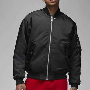 Nouvelle collection 2025 – Blouson coupe-vent d'hiver personnalisé pour homme, style universitaire, grandes tailles, en satin uni, type bomber - Product Image 1