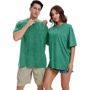 Trending Oversized Acid Wash Graphic Tee High Quality Screen Print Heavy GSM Cotton Clothing Manufacturer - Product Image 4