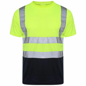 เสื้อยืดทำงานผ้าฝ้ายถัก 100% ระบายอากาศได้ดี สะท้อนแสง ปลอดภัยสำหรับผู้ชาย ขายส่งราคาพิเศษ - Product Image 6