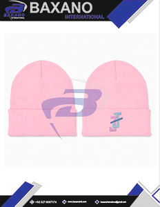Gorro de Invierno Tejido de la Hermandad Jack And Jill Of America, Color Rosa y Azul Claro, Bordado en 3D, Gorro de Invierno Tejido Premium - Product Image 6