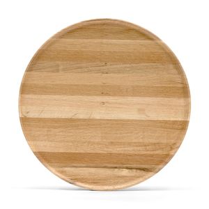 Plato de madera maciza duradero y ecológico para servir frutas, aperitivos, cenas y vajilla de restaurante. - Product Image 5