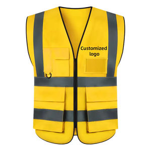 Veste de sécurité réfléchissante à LED de classe 2 ANSI, sur mesure, en gros, 100% nylon/polyester, pour les ingénieurs, les travaux de construction - Product Image 1