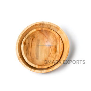Bol à salade en bois de manguier naturel artisanal, design moderne, ustensiles de cuisine écologiques, décoration classique pour la maison, pour la salle à manger, mariage - Product Image 5