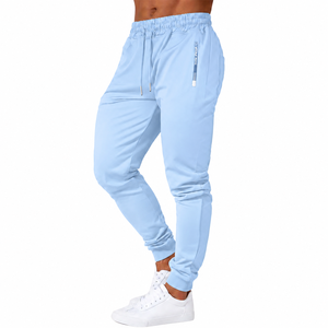 Pantalon décontracté pour homme de haute qualité, léger, coupe foncée, respirant, coupe-vent, plissé devant - Product Image 4