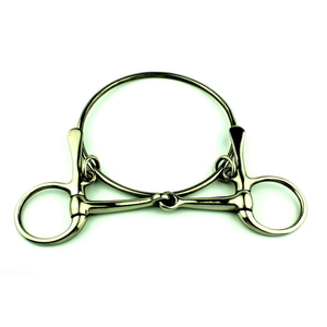 บิตม้าสแตนเลสคุณภาพสูงขายดีที่สุด บิตม้าแบบกำหนดเอง OEM ทนทาน บิตม้าแบบปากแตก ห่วงใหญ่ แบบสั่งทำ - Product Image 2