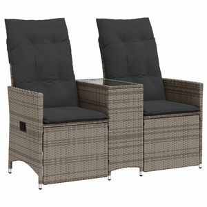 Sofá de Jardín Reclinable Gris para una Relajación Cómoda al Aire Libre - Product Image 2