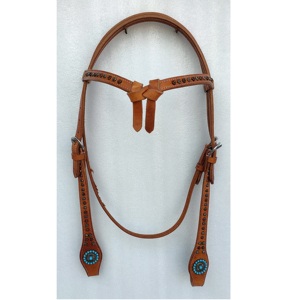 Brida de Cuero Ecuestre Profesional de Alta Calidad para Exteriores, Ajustable, Multicolor, Estilo Western, Personalización Aceptada - Product Image 1