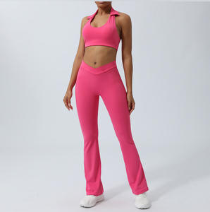 Meilleur ensemble de leggings de yoga 3 pièces pour femmes, motif uni, vêtements de sport, shorts et leggings, vêtements de fitness pour femmes - Product Image 3
