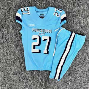 Uniformes de Fútbol Americano Cortos Totalmente Personalizados, Transpirables, 100% Poliéster, Talla Personalizada, Cómodos, Alta Calidad, Precio Razonable - Product Image 3