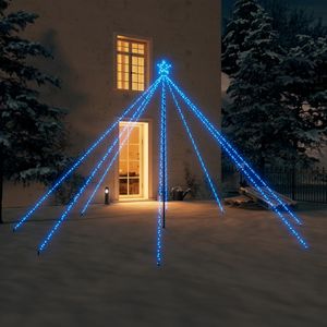 Árbol de Navidad LED Extra Alto de Plástico Azul, Elegante - Product Image 1