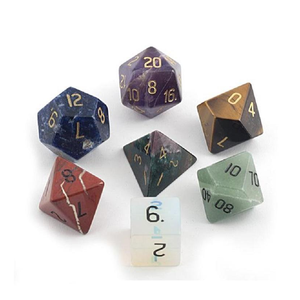 High quality stone dice <b>crystal</b> Multi stone natural <b>crystal</b> reiki healing gemstones Engraved custom dice <b>set</b> Vikings <b>crystal</b> - Product Image 6