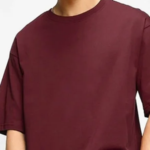 เสื้อยืดคัมเบอร์ สปอร์ตส์ สีแดงเลือดหมู สำหรับผู้ชาย ผ้าฝ้าย 100% คอกลม แขนสั้น ทรงโอเวอร์ไซส์ เสื้อยืดฤดูร้อน ระบายอากาศได้ดี - Product Image 2