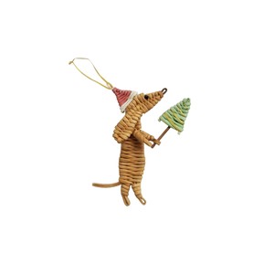 Wholesale Supplier Woven Rattan Dog Miniature Statue with rattan present and gift Charming Animal Figurine Home Decor - Product Image 4