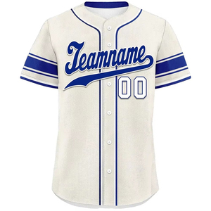 Maillot de baseball personnalisé pour homme, uniforme de sport boutonné, respirant, à séchage rapide, pour entraînement et matchs. - Product Image 1