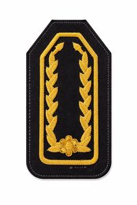 Épaulette brodée à la main de luxe de haute qualité avec fil de bullion, insigne de drapeau doré personnalisé - Product Image 2