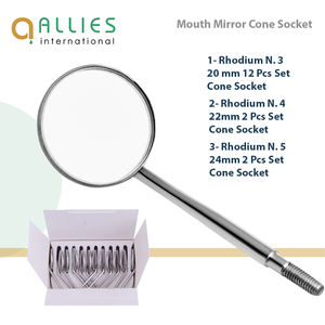 Miroir buccal manuel de haute qualité avec couleur et logo personnalisés, poignée ergonomique écologique - Product Image 1