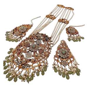 Vintage Alloy Jewelry <b>Set's</b> With Zircon Flower Design Necklace Earrings For Women Wedding Wear Fashion <b>Jewellery</b> <b>Set's</b> Custom - Product Image 1