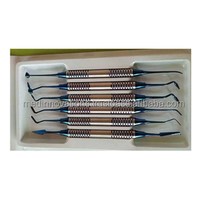 Kit d'instruments de remplissage antiadhésifs composites dentaires allemands (6 PCS Titanium) - Product Image 4