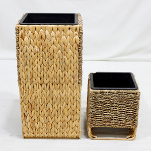 Artex Dong Thap Factory Handmade Seagrass <b>Storage</b> <b>Baskets</b> Water Hyacinth Weaving <b>Large</b> Decorative Planters - Product Image 5