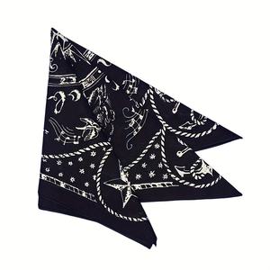 Último Modelo de Alta Calidad, Pañuelo Cuadrado de Seda Multifuncional con Estampado Floral Étnico Personalizado para Mujer, Primavera-Otoño, Venta al Por Mayor - Product Image 6