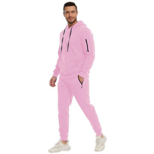 Survêtement unisexe avec cordon de serrage, sportif d'hiver, uni, 100% coton, doublure polaire respirante, boucle pour serviette, léger et confortable - Product Image 2