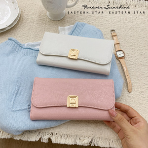 Fabulous Quality Affordable Sales Silver Cracked PU Long Tri-Fold Women's Clutch Purse Card Slots <b>Ladies</b> <b>Wallet</b> Leather - Product Image 6