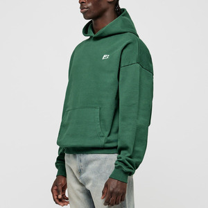 Sweat-shirt à capuche oversize pour homme, personnalisé, en molleton de coton, avec poche et logo sur le devant, style décontracté streetwear, coupe automne, vente en gros, USA - Product Image 3
