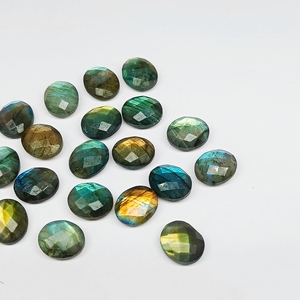 Natural Labradorite Faceted Oval Carved Gemstone Briolette 10x12mm Loose <b>Stone</b> <b>Beads</b> For Jewelry Making Wholesale Bulk Gemstone - Product Image 6