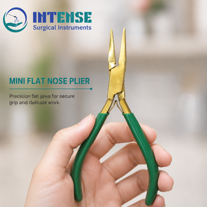Alicates de Punta Fina Profesionales para Joyería, con Mango Verde - Product Image 3