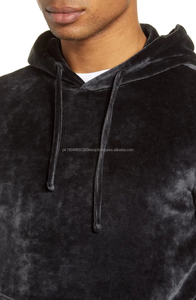 Factory Custom Made Comfortable <b>Velour</b> <b>Hoodies</b> men streetwear Pullover <b>hoodies</b> manufacture - Product Image 5