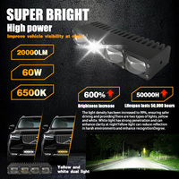 Ampoules de phares LED pour voiture, kit de phares LED automobiles, phares avant super lumineux, remplacement pour berline, SUV, camionnette, fourgonnette