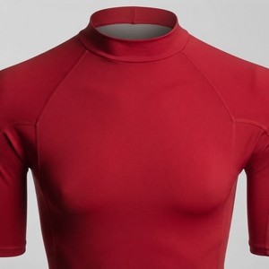 Rashguard de performance pour femme de haute qualité, léger, protection UV, en Spandex/Polyester, manches courtes, couleur personnalisable - Product Image 3