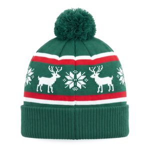 Gorro de Punto con Diseño de Reno Navideño y Copos de Nieve, Gorro de Lana Grueso y Cálido para Invierno, Gorro Decorativo para Fiestas - Product Image 5