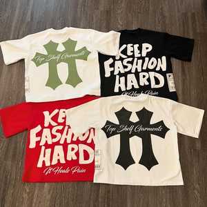 T-shirt surdimensionné en coton 100% Terry 350g de haute qualité avec logo personnalisé, séchage rapide, respirant pour hommes - Product Image 4