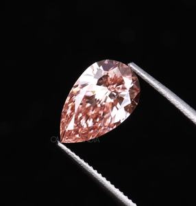 Hot Selling Premium IGI Certified Fancy <b>Pink</b> Laser <b>Drilled</b> Pear Shape Lab Grown Loose Diamond for Jewelry Making - Product Image 5