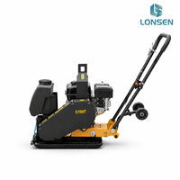 Compacteur à plaques robuste C100T, plaque de 42*52 cm, structure en acier durable
