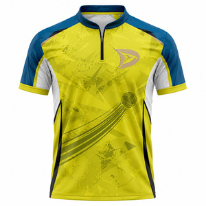 เสื้อคริกเก็ตแบบ OEM ตัดเย็บสำเร็จรูป สำหรับสกรีนลายแบบ Sublimation แห้งเร็ว ผลิตจากโพลีเอสเตอร์ เหมาะสำหรับสโมสรและลีก ขายส่งเสื้อเปล่าสำหรับสกรีนลายแบบ Sublimation - Product Image 2