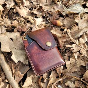 Handmade Genuine Leather Unisex Short <b>Wallet</b> with Customizable Design and <b>Waterproof</b> Features Brown Color Cash Card Holder - Product Image 5