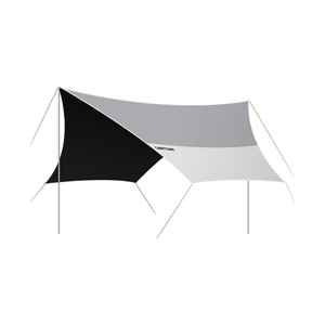 CAMPTOWN HEXA TARP XL-300 Four-Season Waterproof <b>Camping</b> Tarp UV Resistant Sunshade <b>Canopy</b> Aluminum Silver Fabric Outdoor - Product Image 6