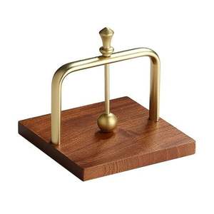 Porte-serviettes en métal antique, élégant support à mouchoirs en bois et métal, vaisselle jetable de haute qualité pour mariages et occasions spéciales - Product Image 5